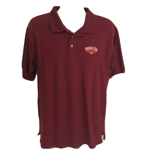 Red Oak Mens Polo Shirt XL VT Virginia Tech Hokies 100% Cotton Free Shipping! - Picture 1 of 8
