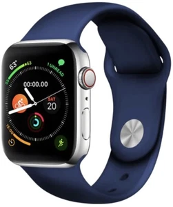 Original Apple Watch Armband Silikon 38mm/40mm Navy Blau S/M - Bild 1 von 3