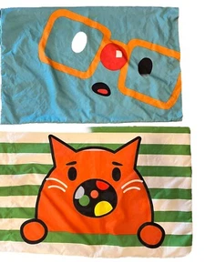 2017 Toca Boca Set Of 2 Microfiber Standard Pillow Cases - Picture 1 of 4