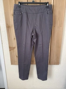 JMS Brown w white stripe Elastic Waist Pull On Pants Size 3X NWT - Picture 1 of 4