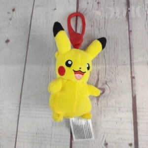Pokemon Clip On Pikachu Back Pack Bag 4.5" Plush Nintendo Creatures/Game Freak - Picture 1 of 5