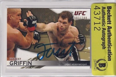 Forrest Griffin Signed 2010 Topps UFC Knockout Gold Card #33 BAS COA #d/288 Auto - Image 1 of 4