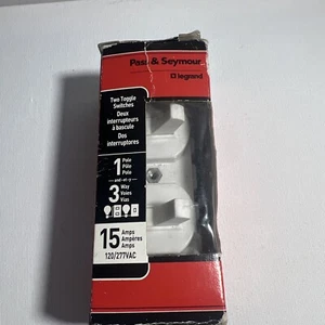Pass &amp; Seymour #696WGCC6 15A White SP/3WY Switch, No 696WGCC6 - Bild 1 von 8