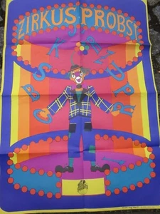 38247 Zirkus Probst Plakat Zirkusplakat 1986 84x60cm DDR poster gefaltet - Bild 1 von 2
