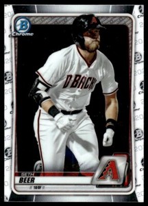 2020 Bowman Chrome Baseball Card Seth Beer Arizona Diamondbacks #BCP-75