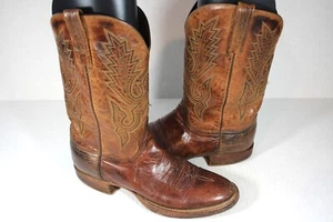 Botas de cuero marrón vaquero Lucchese Western Rodeo para hombre 9 D F1208 - Imagen 1 de 11