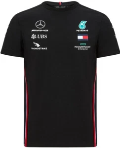 Camiseta negra Mercedes-AMG Tommy Motorsport F1 Team Driver DDP SIN TARIFA DE ADUANA DE EE. UU. - Imagen 1 de 4