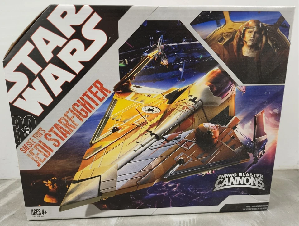 Star Wars 30 Aniversario Saesee Tiin's Jedi Starfighter Hasbro 2006 Nuevo Precintado Foto 1 de 4