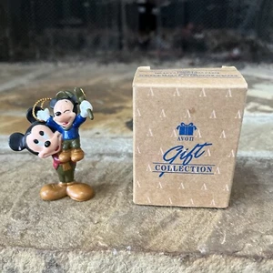 Avon Disney Mickey Mouse as Bob Cratchit & Morty Mouse as Tiny Tim Ornament 1992 - Picture 1 of 9