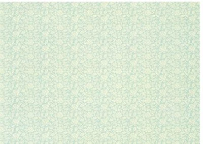 Papel pintado miniatura para casa de muñecas verde pálido y crema "Tea Rose" Brodnax escala 1:12 Foto 1 de 3