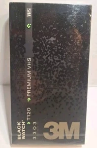 3M Black Watch Premium T120 3303 VHS Videokassette 120 Minuten Brandneu Versiegelt - Bild 1 von 3