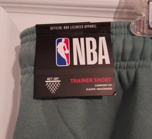 NBA Official Licensed Basketball Trainer Shorts Green Size XL Extra Large NWT - Picture 1 of 6