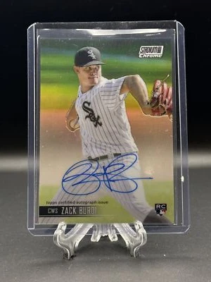 ZACK BURDI RC 2021 Stadium Club Chrome Autographs #SCCAV-ZB On-Card Auto - Image 1 of 2