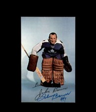 Johnny Bowers Signed Vintage Postcard Toronto Maple Leafs Autographed
