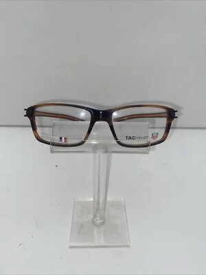 Auténticas gafas TAG HEUER TH 7601 002 Habana - Marrón - Marco Naranja NUEVO Foto 1 de 4