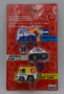 TOMYTEC Choro Q " Scene Of Street Tow Truck Tools Jaf - Automobile Of Pattugli - Picture 1 of 2