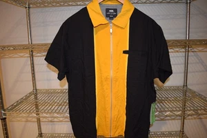 Camisa de campamento de bolos Vans Curren Knost NUEVA cremallera completa 100 % viscosa mediana venta al por menor $69 - Imagen 1 de 7