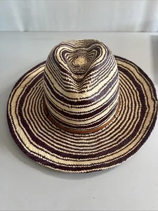Damen Yestadt Millinery Terracotta Stroh Bunt - Bild 1 von 9