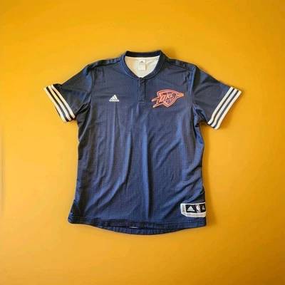 Oklahoma City Thunder NBA Adidas Climacool Short Sleeve Jersey Men’s XL - Image 1 of 4