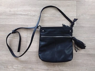 Handtasche 🖤 Umhängetasche 🖤 schwarz 🖤 mittelgroß 🖤 langer Gurt 🖤 - Bild 1 von 4