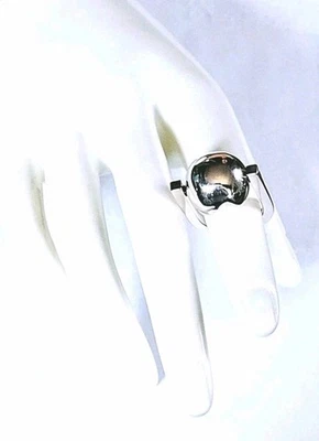 Sterling Silver Articulated Rolling Ball Bead Pendant or Ring Size 5.5 8g - Image 1 of 4