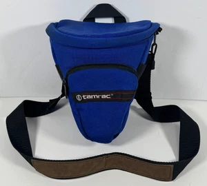 Vintage Tamrac Model 515 Blue Camera Bag Carrying Case w/ Strap USA Made 1989 - Picture 1 of 11