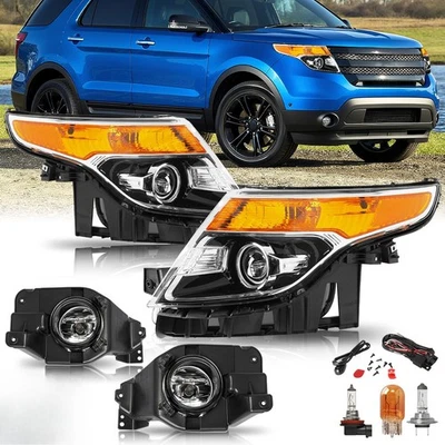 JUEGO FAROS ANTINIEBLA IZQUIERDA+DERECHA FORD EXPLORER 2011-2015 Foto 1 de 4