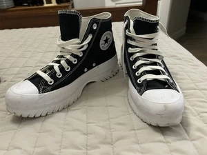Converse Chuck Taylor All Star Lugged 2.0 Black High Top Sneakers M Sz 9/W Sz 11 - Picture 1 of 8