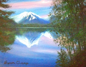 Original Oil - Arizona Sunset - Signed - 8" x 10" Bob Ross Style - Picture 1 of 1