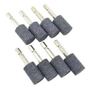 8 Pcs Cylinder Grinding Stone - 1/4inch Hex Shank Abrasive Stone Mounted1941 - Imagen 1 de 7
