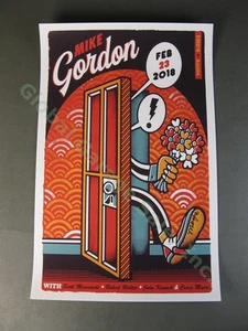 PHISH Mike Gordon Hand SIGNED 2/23/2018 Emo's Austin Texas Ivan Minsloff Poster - Imagen 1 de 7