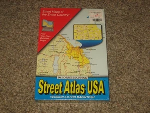 NEW OLD STOCK--DELORME STREET ATLAS USA VERSION 2.0 FOR MACINTOSH - Picture 1 of 3