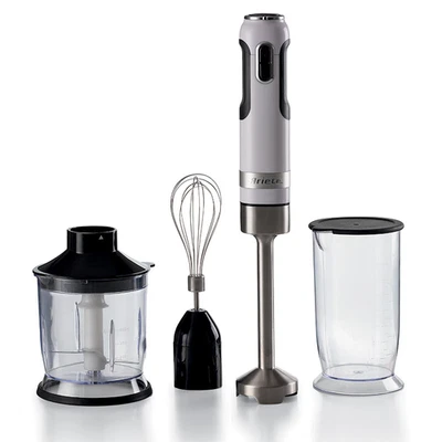 Ariete Moderna Bianco (602/01) Frullatore Ad Immersione Con Bicchiere, Tritatutt - Immagine 1 di 2