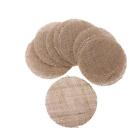 3x10 pieces rustic sack linen Hessian jute round pieces sewing crafts