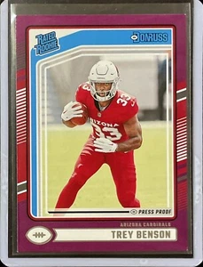 Trey Benson - Rated Rookie - 2024 Donruss Football - Purple #326 - Bild 1 von 1