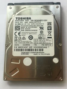 Disco duro híbrido 1 TB Toshiba MQ02ABD100H 2,5" SATA 8 GB interno SSHD para juegos duro - Imagen 1 de 7
