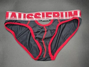 Aussiebum Men's Riot Mesh Underwear Brief Size M Black Red NWT - Picture 1 of 8