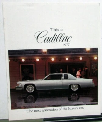 1977 Cadillac Fleetwood Brougham deVille лимузин продажи брошюра XL оригинал - Изображение 1 из 4