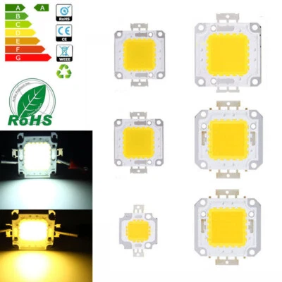 10W 20W 30W 50W 70W 100W LED Chip High Power COB SMD Bulb Light 12V 36V - Image 1 of 4