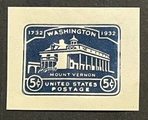 Travelstamps: US Stamps Cut Square Scott #U528 Mount Vernon Mint Hinged - Picture 1 of 5