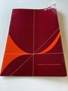 Vintage Marconi Instruments AFbook1 Product Line Guide Sales Brochure Catalog #G - Picture 1 of 12