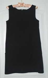 Loft Sleeveless Shift Black Dress-Size 6-Pockets - Picture 1 of 6