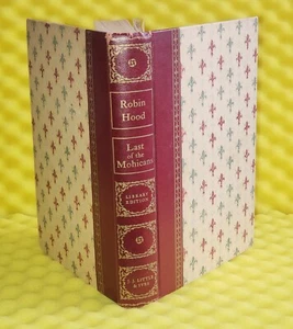 1952 Robin Hood The Last of the Mohicans James Cooper J.J. Little Book vintage - Picture 1 of 20