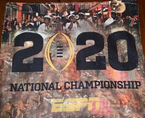 2020 LSU Tigers National Champions Game Towel Championship Clemson Tigers Cover