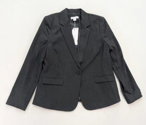 Liz Claiborne Women's Blazer Jacket Size 14 Gray Business Career NEW - Picture 1 of 15