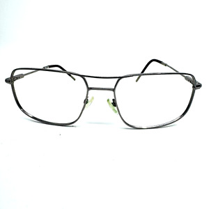Trussardi TR 12738 CD TITANIUM Eyeglasses Frames Mens silver pilot H10021