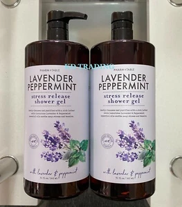 (2-Pack) PHARM to TABLE ~ LAVENDER PEPPERMINT Stress Release Soothing Shower Gel - Picture 1 of 3