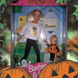 Barbie & Kelly Gift set Happy Halloween 🕸🎃👻 1996 Mattel 17238 NRFB - Imagen 1 de 6
