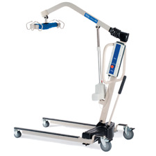 Invacare Reliant 450 Battery-Powered Lift with Power-Opening Low Base - White/Blue (RPL450-2)