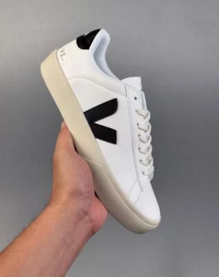 Veja Mens Womens Sneakers Leather Lace Up Low Top Casual Shoes - Image 1 of 4